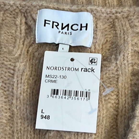 ⭐️ New FRNCH Tamara Sweater Vest Top Size Large - Picture 4 of 6